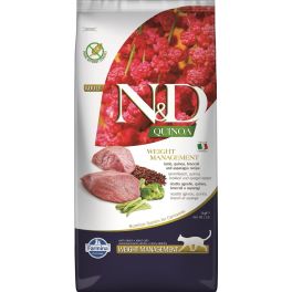 FARMINA N&D Quinoa Cat weight managment jagnięcina i brokuły 5 kg