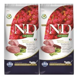 FARMINA N&D Quinoa Cat weight managment jagnięcina i brokuły 2x5 kg