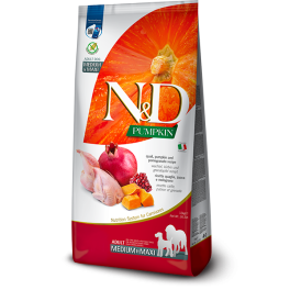 FARMINA N&D Pumpkin Quail & Pomegranate Adult Medium & Maxi 12 kg sucha karma dla psa