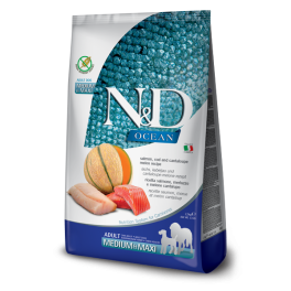 FARMINA N&D Ocean Dog Adult Medium & Maxi salmon, cod, pumpkin & cantaloupe melon 2.5 kg łosoś, dorsz, dynia, melon