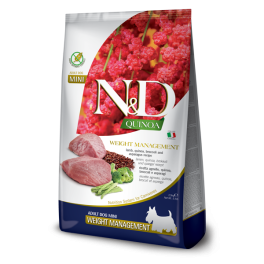 FARMINA N&D Quinoa Weight Management Lamb & Broccoli Mini 800 g jagnięcina i brokuł, karma dietetyczna dla psów małych ras