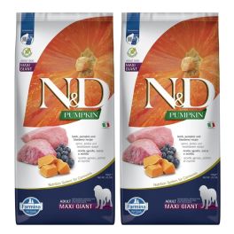 FARMINA N&D Pumpkin Dog Adult Giant Maxi lamb & bluberry 2x12 kg karma dla dorosłych psów ras dużych z jagnięciną