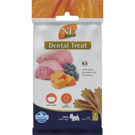 FARMINA N&D Pumpkin Dental Treat Lamb Blueberry Mini 60 g (7 szt) przysmak dentystyczny dla psów ras małych