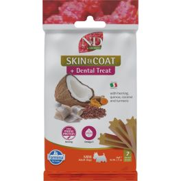 FARMINA N&D Quinoa Treat Multipack Skin Coat Herring Mini 15x60 g (105 szt) przysmak dentystyczny dla psów ras małych