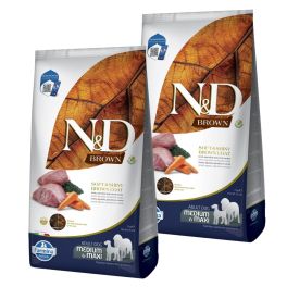 FARMINA N&D Brown Dog Adult Medium Maxi Lamb, Spirulina, Carrot 2x7 kg