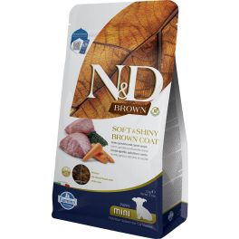 FARMINA N&D Brown Dog Puppy Mini Lamb, Spirulina, Carrot 1,5 kg