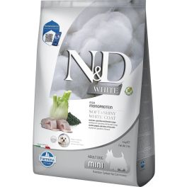 FARMINA N&D White Dog Adult Mini Sea Bass, Spirulina, Fennel 5 kg