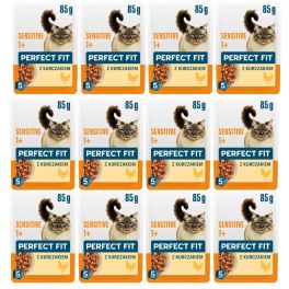 PERFECT FIT Sensitive 1+ z kurczakiem 12x85g mokra karma dla dorosłych kotów z nadwrażliwością pokarmową