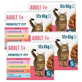 PERFECT FIT Adult 1+ Mix Smaków 48 x 85g mokra karma dla dorosłych kotów