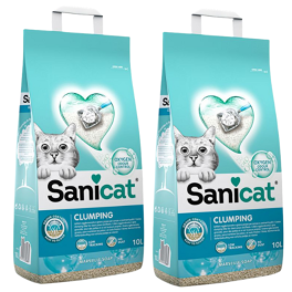 SANICAT Clumping 2x10 l żwirek bentonitowy mydło marsylskie