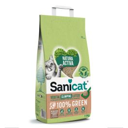 SANICAT Natura Activa 100% Green 7,5 kg roślinny żwirek dla kotów