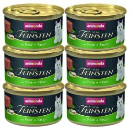 ANIMONDA Vom Feinsten Mousse z indykiem i bażantem 6x85 g mus dla kotów