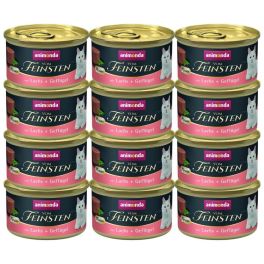 ANIMONDA Vom Feinsten Mousse z łososiem i drobiem 12x85 g mus dla kotów