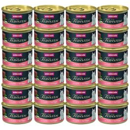 ANIMONDA Vom Feinsten Mousse z łososiem i drobiem 24x85 g mus dla kotów