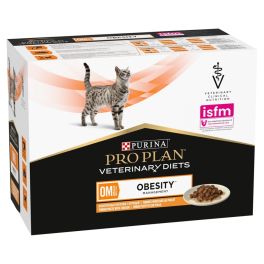 PURINA PRO PLAN Veterinary Diets Feline OM St/Ox Obesity Management 10x85 g dla kotów z nadwagą