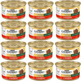 GOURMET Gold Adult Succulent Delights z wołowiną 12x85g