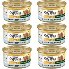 GOURMET Gold Adult Succulent Delights z rybami oceanicznymi 6x85g