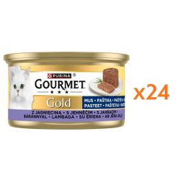 GOURMET Gold Mus z jagnięciną 24x85g mokra karma dla kotów