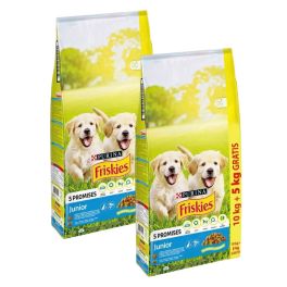 FRISKIES 5 Promises Junior Chicken, Milk and Vegetables 2x10+5kg mieszanka kurczaka i warzyw z mlekiem, sucha karma dla szczeniąt