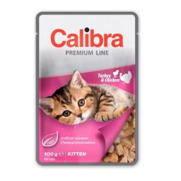 CALIBRA Cat Premium Line Kitten Turkey&Chicken 100 g z indykiem i kurczakiem dla kociąt