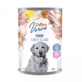 CALIBRA Dog Verve GF Senior Turkey&Lamb 400 g bezzbożowa mokra karma z indykiem i jagnięciną dla starszych psów