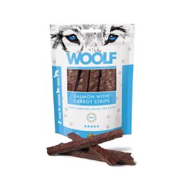 WOOLF Salmon With Carrot Strips 100g paseczki z łososia z marchewką