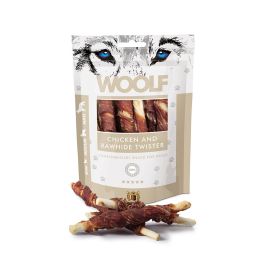 WOOLF Chicken And Rawhide Twister 100g suszona skóra owinięta kurczakiem