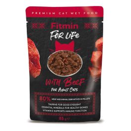 FITMIN For Life For Adult Cats Beef 28 x 85 g
