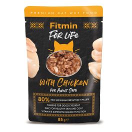 FITMIN Cat for life pouch adult chicken 85 g