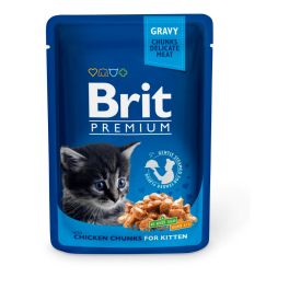 BRIT Premium Kitten saszetki w sosie dla kociąt 24 x 100 g