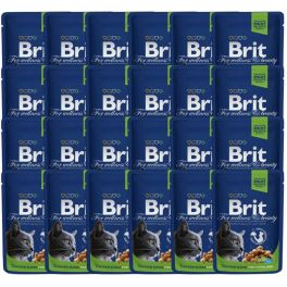 BRIT Premium Adult sterilised kurczak dla kastrowanych kotów saszetka 24 x 100 g