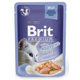 BRIT Premium Cat  Fillets in Jelly mokra karma z łososiem dla kotów 24x85 g