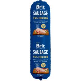 BRIT Premium Sausage Chicken 800 g kurczak, mokra karma dla dorosłych psów wszystkich ras