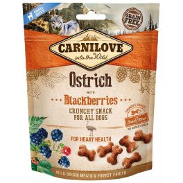 CARNILOVE Crunchy snacks chrupiące przekąski ze strusiem i jeżynami 200 g