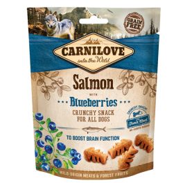 CARNILOVE Crunchy snacks chrupiące przysmaki z łososiem i borówkami 200 g