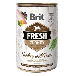 BRIT FRESH turkey & peas 400g indyk z groszkiem dla psów