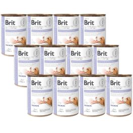 BRIT Veterinary Diet Gastrointestinal Salmon&Pea karma na wrażliwy układ pokarmowy dla psa 12x400 g