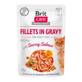 BRIT Care Cat Fillets in gravy savory salmon 85 g filety łososia w sosie