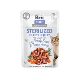 BRIT Care Fillets in Jelly Sterilized DuckTurkey 85 g mokra karma dla kotów po sterylizacji