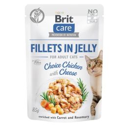 BRIT Care Fillets in Jelly Choice Chicken&Cheese 24 x 85 g Kurczak i ser