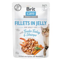 BRIT Care Cat Fillets in Jelly Tender Turkey & Shrimps 85 g Indyk i krewetki