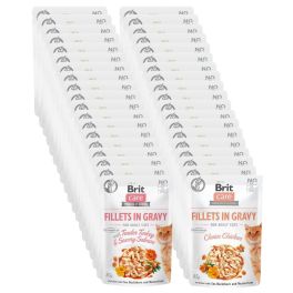 BRIT Care Fillets in Gravy Mix smaków 48 x 85 g filety kurczaka, indyka i łososia w sosie dla kotów