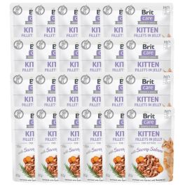 BRIT Care Kitten Fillets in Jelly Savory Salmon 24 x 85 g Łosoś