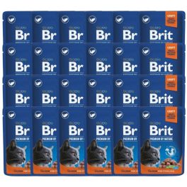 BRIT PREMIUM Pouch Salmon Sterilized 24x100g z łososiem dla kotów sterylizowanych