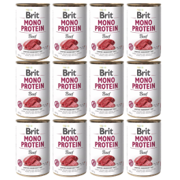 BRIT Mono Protein Beef 12x400 g monoproteinowa karma wołowina