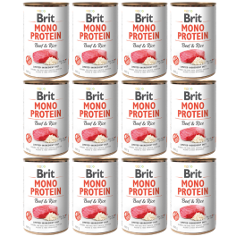 BRIT Mono Protein Beef & Rice 12x400 g monoproteinowa karma wołowina i ryż