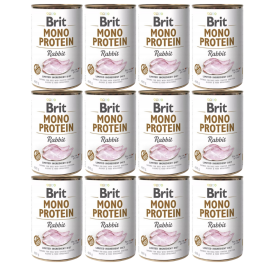 BRIT Mono Protein Rabbit 12x400 g monoproteinowa karma królik