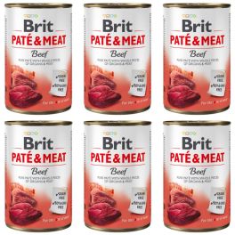 BRIT Pate&Meat beef 6x400 g pasztet z wołowiną dla psa