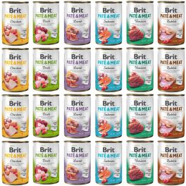 BRIT Pate&Meat Mix smaków 24x400 g pasztet dla psów