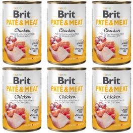 BRIT Pate&Meat chicken 6x400 g pasztet z kurczakiem dla psa